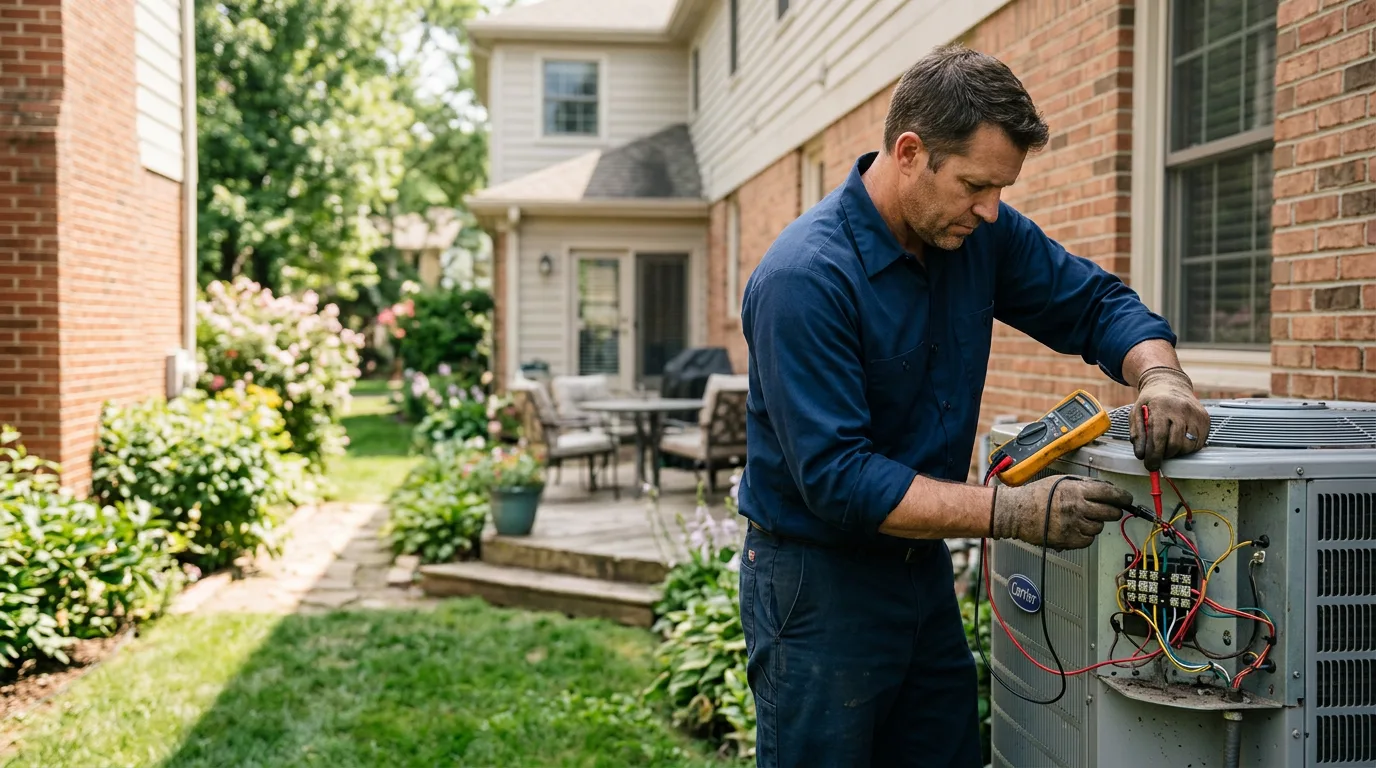 HVAC technician working near Brunswick, GA